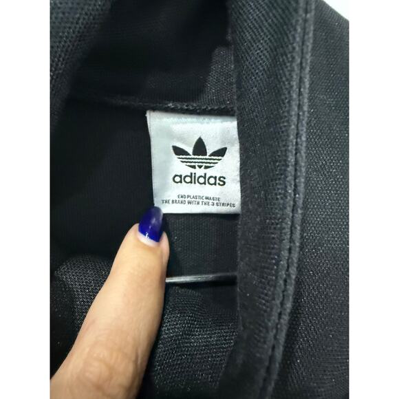 Adidas Original's Full Zipper Closure Straight Cut Jumpsuit Black - Picture 3 of 3